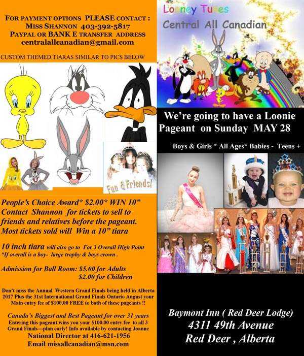 LOONEY TUNES PAGEANT ALBERTA - MISS ALL CANADIAN PAGEANTS