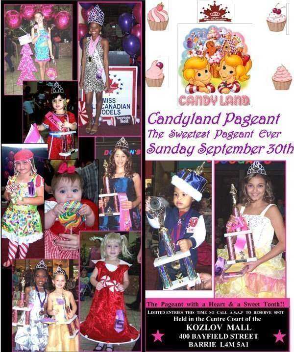 CANDYLAND PAGEANT - SUNDAY SEPTEMBER 30TH, 2012 - BARRIE, ONTARIO
